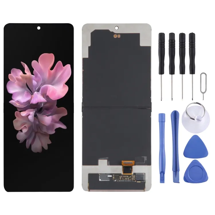 Samsung Galaxy Z Flip 5G orijinal LCD ekran için yüksek kalite SM-F707 Digitizer tam meclisi