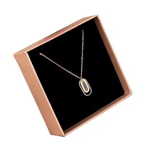 Boîte à bijoux sur mesure avec base et couvercle pour bagues, boucles d'oreilles, colliers, bracelets, emballage en papier de qualité supérieure - Product Image 1