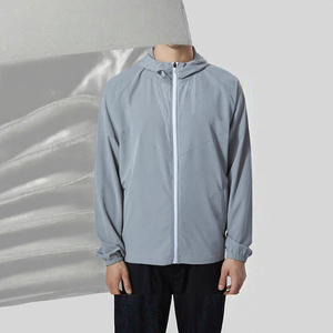 Chaqueta con Capucha para Hombre, Repelente al Agua, Ligera, con Cierre Completo, Cortavientos, para Exteriores, con Logotipo Personalizado - Product Image 2
