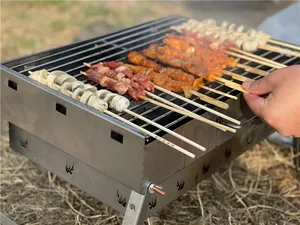 <strong>BBQ</strong> Accessories Stainless Steel Barbecue Grill Wire Mesh Net Cooking Grate <strong>BBQ</strong> Grill Grid <strong>BBQ</strong> Grill <strong>Rack</strong> for Roasting Meat - Product Image 6