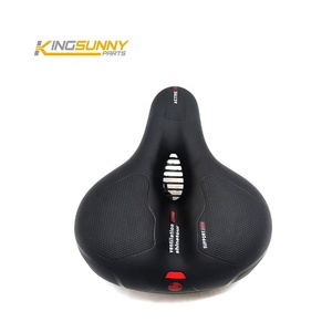 <span class=keywords><strong>Asiento</strong></span> de Bicicleta Cómodo para Mujeres y Hombres, Asientos Anchos de Repuesto, Sillín de Bicicleta Acolchado Suave con Doble Amortiguación/Resorte - Product Image 1