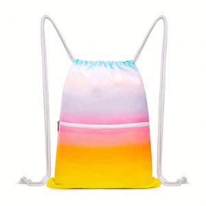 Quality Gym Shopping Exercise Yoga Travel <b>Backpack</b> <b>Waterproof</b> Nylon Color Gradient Nylon <b>Backpack</b> for Kids Party - Product Image 1