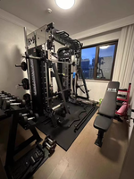Máquina Smith Multifuncional Comercial con Cruce de Cables para Entrenamiento Jaula de Potencia Soportes y Bancos