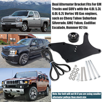 LS Truck SUV Kit de support d'alternateur double pour GM 4.8L 5.3L 6.0L 6.2L Vortec V8 Engine 1999-2013 pour Chevy Tahoe Silverado pour GMC