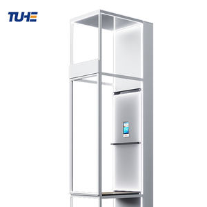 Sertifikat <span class=keywords><strong>Ce</strong></span> 300kg Lift dometik 2-4 lantai Lift penumpang Pvc Modern untuk perumahan rumah Ac Gearless Mall - Product Image 2