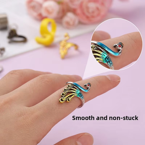 Cincin rajut benang jari logam 2025 dapat diatur, cincin panduan rajutan untuk menjahit lebih cepat - Product Image 4