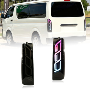 Feux arrière LED HOSI pour Toyota Hiace KDH200 TRH200 H200 Series <span class=keywords><strong>2005</strong></span>-2018 avec clignotants dynamiques à défilement - Product Image 2