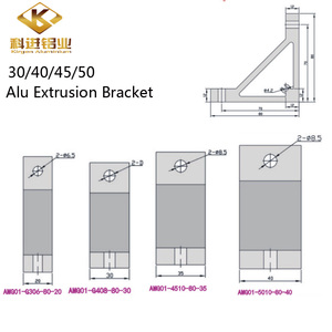 Nhôm đùn bracket3030/4040/5050/6060 dọc góc mã nhôm hồ sơ phù hợp khung kết nối 80x80 - Product Image 2