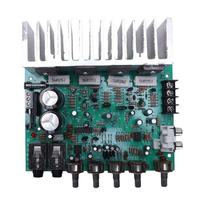 Amplificateur de puissance numérique Hifi avec réverbération 250W x 2, préamplificateur audio 2.0 et amplification arrière avec contrôle de tonalité