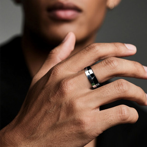 Clicking Gear <b>Fidget</b> <b>Ring</b> for Men, Stainless Steel Rotating Spinner <b>Ring</b> with Sound, Tactile <b>Anxiety</b> Relief Geometric Band <b>Ring</b> - Product Image 2
