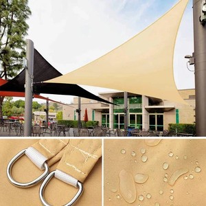 420D không thấm nước HDPE Sun <span class=keywords><strong>Shade</strong></span> buồm <span class=keywords><strong>UV</strong></span> tam giác tán vườn Patio xe bãi đậu xe hồ bơi sân sau làm Oxford vải - Product Image 4