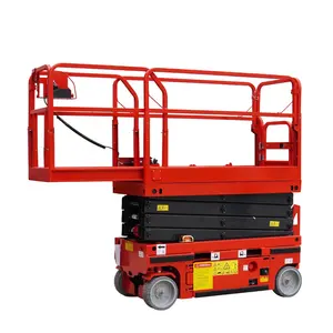 Electric Scissor Lift For Cleaning Or High Maintenance - 10m Hydraulic Mobile Scissor Lift