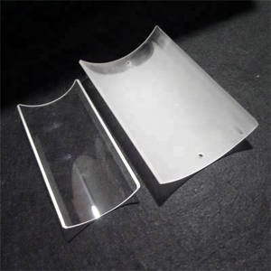 صفيحة نصف أسطوانية شفافة مقاومة لدرجات الحرارة العالية ، صفيحة كوارتز نصف دائرية من الزجاج - Product Image 2