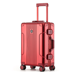 Ensemble de bagages de luxe à main, <span class=keywords><strong>valise</strong></span> entièrement en aluminium, grande capacité, bagage <span class=keywords><strong>cabine</strong></span> 20/28 pouces avec serrure TSA - Product Image 1