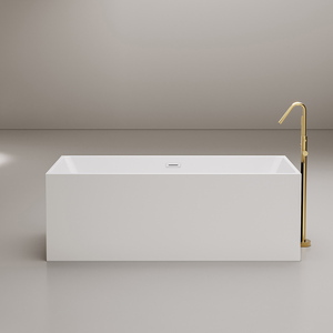 Sly Merlin Speciale Aanbieding Vierkante Smalle Zijkanten Rechthoekige Vrijstaande Acryl Badkuip Whirlpool Ligbad - Product Image 1