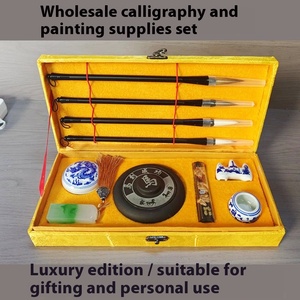 Juego de Arte de caligrafía Inkstone & Brush, Kit de madera para pintura de caracteres <span class=keywords><strong>chinos</strong></span>, producto de calidad superior - Product Image 5