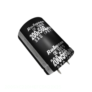 Original 220 uF 200SXC220MEFCSN22X25 Through Hole <b>CAP</b> ALUM 220UF 20% 200V <b>SNAP</b> TH Capacitor - Product Image 1