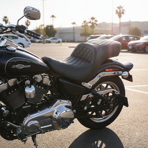 Custom World CW-<span class=keywords><strong>HD</strong></span>-FLS061 Nuevo Asiento Grande con Respaldo de Cuero PU, Juego Completo para <span class=keywords><strong>CVO</strong></span> 2023-2025 y Road Street Glide 2024-2025 - Product Image 3