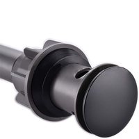 Siphon d'évier anti-insectes escamotable en acier inoxydable SUS304 noir mat pour salle de bain, cuisine, buanderie
