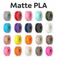 Filamento PLA Mate de 1.75mm con Baja Distorsión y Superficie Lisa, Filamento 3D Mate No Reflectante para Diseño de Prototipos