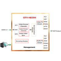 Codificador de Video en Streaming NDI HX SRT HLS para IPTV H.265 HEVC H.264 con Salida en Bucle para Facebook, YouTube y UDP para Audio IP