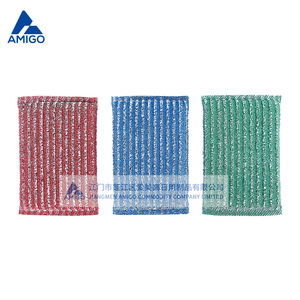 Éponge de nettoyage rectangulaire Amigo pour cuisine, lot de 3, pour vaisselle et usage domestique - Product Image 4