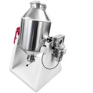 Mezcladora de Doble Cono Automática de Acero Inoxidable para Laboratorio, Capacidad de 40L, para Mezclar Uniformemente Cacao, Leche y Polvo Acrílico - Product Image 1
