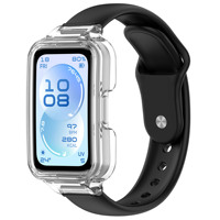 Bracelet de montre de remplacement avec bouton-pression en silicone pour Huawei Band 11/11 Pro