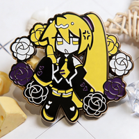 Épingles en émail professionnelles de haute qualité, épingles en métal plaqué or nickel, broches en métal personnalisées, épingles à revers avec logo d'anime