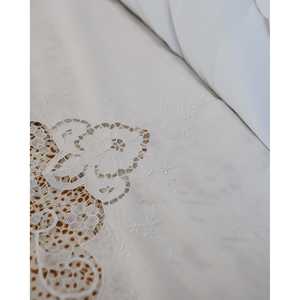 Juego de Sábanas Matrimoniales Pietrochianese con Bordado Calado, 6 Piezas, Fundas de Almohada Desechables de Lino, Diseño de Plantas - Product Image 5