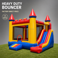 Château gonflable commercial mini pour enfants, idéal pour les fêtes, écologique, style château européen