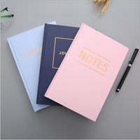 Vente en gros A5 Papier personnalisé Conception personnalisée Couverture rigide Carnet de journal de développement d'auto-amélioration