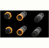 Conector Circular Multipolar de Aleación de Cobre con Certificación ISO9001, Impermeable IP68, Conexión Roscada M20, Enchufe Macho y Hembra