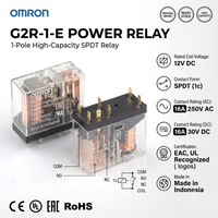 Relais de puissance à usage général G2R-1-E 16A, 1 contact C SPDT, bobine CC, 5 broches, relais industriel enfichable