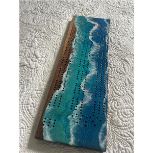 Jackaroo Juego de Mesa Resina Epoxi Artesanías Resina Epoxi Ocean Theme Cribbage Boards Bulk Wholesale Cribbage Boards - Product Image 4