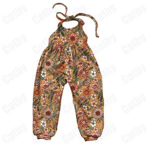 Nouvelle Arrivée Été 2021 : Combinaison Halter Fille Bébé Imprimé Floral Turc, Tendance OEM, Tailles 3m-16t - Product Image 6