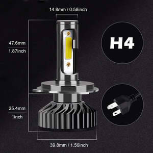 Kebosied ไฟหน้า LED H4 H11 H7การดัดแปลงโคมไฟรถยนต์9005ในตัวไฟ LED ไดรเวอร์9006 9007ความสว่างสูง - Product Image 3