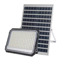 Reflector Solar LED de Alta Potencia para Exteriores, Ultra Brillante, Ángulo de Haz Ajustable de 180°, Control Táctil por Voz/Remoto, IP65 Impermeable