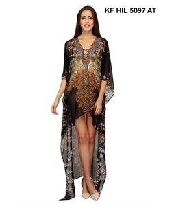 Modern Resort Wear Robes décontractées pour femmes Style brodé 100% coton Parfait pour le confort de voyage et les aventures sur l'île - Product Image 2