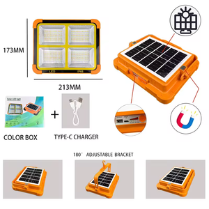 Linterna <span class=keywords><strong>LED</strong></span> Recargable por USB, Luz Blanca Cálida/Diurna, Lámpara de Camping <span class=keywords><strong>Solar</strong></span> de ABS, Luz de Emergencia para Exteriores - Product Image 4