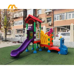 Parco giochi di plastica parco giochi all'aperto di alta qualità per bambini della scuola per bambini cartone animato di moda