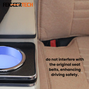 Feigeer Tech <span class=keywords><strong>Accoudoir</strong></span> universel pour voiture, installation facile sur la console centrale avec sac de rangement, support de main en cuir, coussin de soutien - Product Image 3
