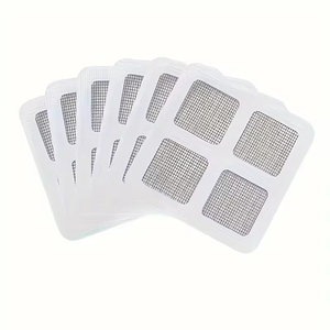 10 pegatinas de filtro de pelo para inodoro, 10*10cm a prueba de insectos y bloqueos - Product Image 2
