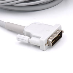 Compatible pour Mortara <span class=keywords><strong>ELI</strong></span> 230/<span class=keywords><strong>ELI</strong></span> <span class=keywords><strong>250</strong></span> Câble EKG Connecteur AHA/Din 3.0 - Product Image 3