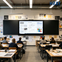 Pizarra Interactiva Educativa LED HRAY de 86 Pulgadas, 4 GB de RAM, 32 GB de Almacenamiento, Wifi, Bluetooth, para Enseñanza en el Campus, Servicio Personalizado OEM/ODM