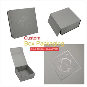 Factory Supplied Small Foldable Magnetic Gift Box Custom Gift Boxes With Logo UV embossed - Product Image 4