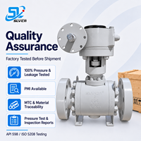 Vanne à boisseau sphérique API6D de classe Project 900, en métal forgé A105N, avec siège en métal, conception à trunnion, extrémités à brides RF RTJ pour services de raffinerie pétrolière et gazière
