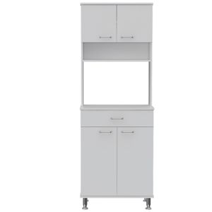 DB Pantry Piacenza Gabinete de cocina Diseño moderno antiguo Dos puertas dobles en acabado blanco Hecho de madera MDF y panel - Product Image 5