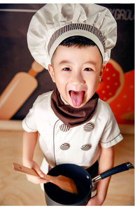Costume de chef familial avec chapeau pour enfants garçons et filles (âge 3-15) Tenue de déguisement haut de gamme pour le carnaval - Product Image 6