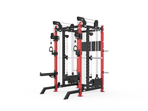Máquina de entrenamiento funcional de doble <span class=keywords><strong>cable</strong></span> con rack de potencia, estructura de acero de alta resistencia, equipo comercial de gimnasio para entrenamiento de fuerza de cuerpo completo - Product Image 6